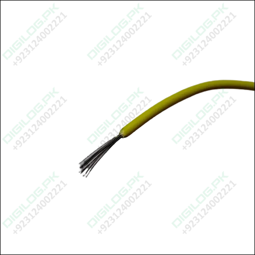 Yellow 1m Solderable Wire Hard Wires For Wiring Jumper Cable