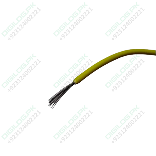 Yellow 1m Solderable Wire Hard Wires For Wiring Jumper Cable