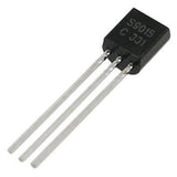 C9015 PNP Transistor - a black three-pin electronic component with the text S9015 C 331 printed on its face, shown in a close-up angled view.