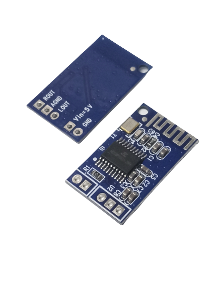 Ca-6928 Bluetooth Stereo Audio Receiver Module Ca-6928 Bluetooth Stereo Audio Module For Mini Amplifier Board 3.5V~5V - two blue circuit boards with visible pins labeled ROUT, AGND, LOUT, Vin=5V, and GND.