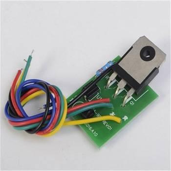 Ca 901 Switching Power Supply Repairing Module SSH7N90 - a green circuit board with a three-pin component, a resistor, and a bundle of colored wires.