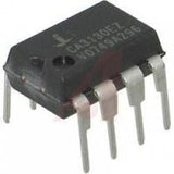 CA3130 Operational Amplifier - a black 8-pin integrated circuit chip with silver metal leads, shown from an angled perspective.