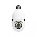 Camera V380 Pro E27 360 Degree LED Light 720P Wireless Panoramic Home Security Bulb Lamp Ip Camera - a white, bulb-shaped security camera with a central lens surrounded by LED lights and an E27 screw base.
