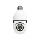 Camera V380 Pro E27 360 Degree LED Light 720P Wireless Panoramic Home Security Bulb Lamp Ip Camera - a white, bulb-shaped security camera with a central lens surrounded by LED lights and an E27 screw base.