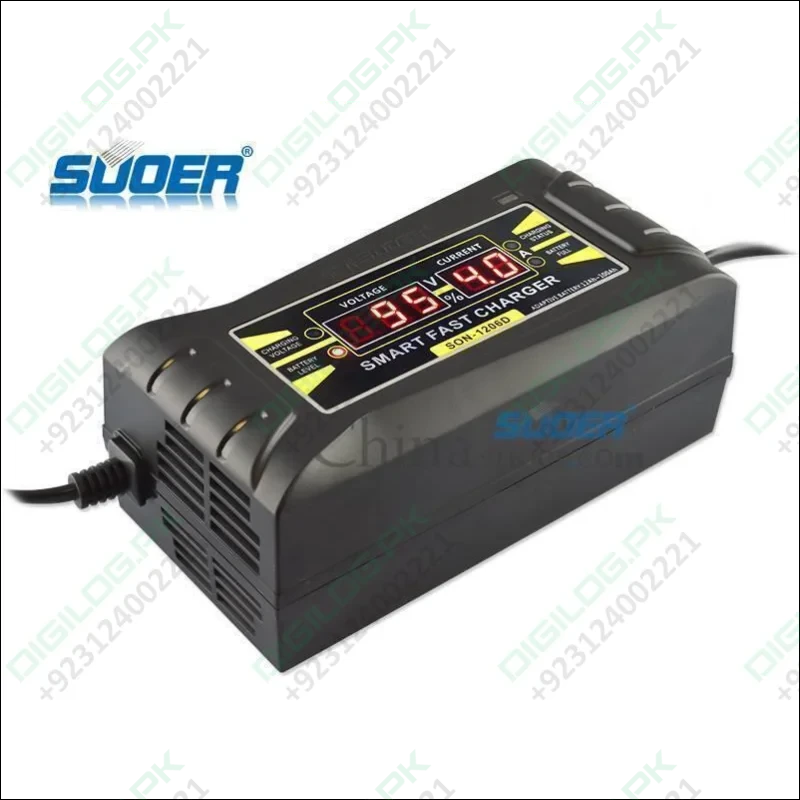 Car Charger Portable Battery With Digital Display (son