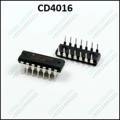 Cd4016 Quad Bilateral Analog Switch Ic