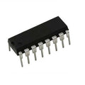 CD4060 Binary Counter IC - Your Ultimate Choice For Electronic Projects - a black rectangular integrated circuit with sixteen metallic pins arranged in two parallel rows.