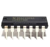 CD4073 Triple-3-IN-AND Gate IC - a black rectangular integrated circuit component with seven silver metal pins visible along one side.