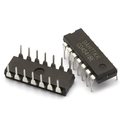 CD4541BE - two black 14-pin dual in-line package integrated circuits with silver metal pins, one showing the model number printed on its top surface.