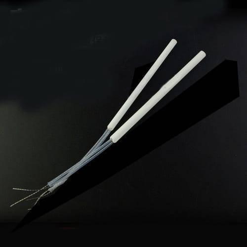 Ceramic Core Heating Element 220V 35W Heater For Soldering Iron - two white cylindrical heating elements with exposed wire leads at the base.