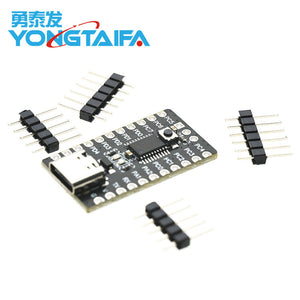 CH32V003F4P6 Risc-v Microcontroller Development Board | Best Price | Digilog - shown with a USB-C port, a central chip, pin labels, and three separate sets of header pins.