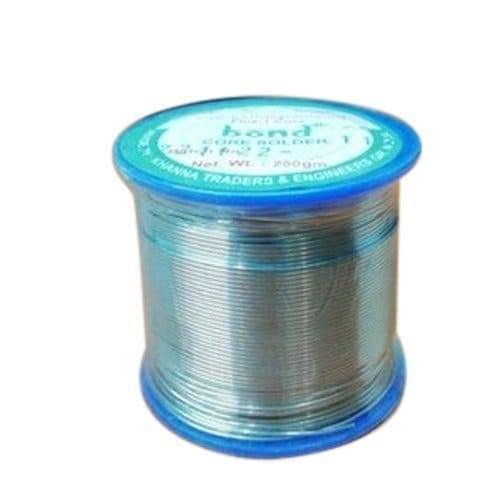 China 400 Gram Soldering Wire - shown as a spool of metallic silver wire with a blue plastic top and bottom label.