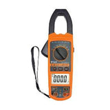 CM2056 True RMS AC/DC Clamp Meter - orange and grey clamp meter with black jaw, rotary dial and wrist strap
