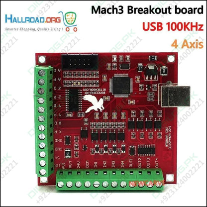 CNC USB MACH3 100Khz Breakout Board 4 Axis Interface Driver Motion ...