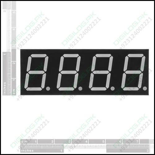 Common Anode 4 Digit 7 Segment Red Led Display