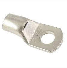 Copper Cable Lug 6mm Cable Thimble - a silver-coloured metal ring terminal with a cylindrical barrel for wire insertion.