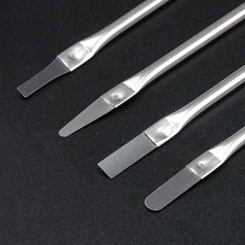 CPU Crowbar Set Stainless Steel Crowbars Mobile Phone Laptops LCD Mainboard Repair Tools For Iphone Ipad Electronics Fix Tool - four stainless steel repair tools with varied flat, pointed, and rounded tips arranged diagonally on a black surface.