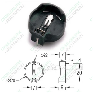 Cr2032 Coin Cell Battery Holder In Pakistan