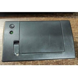 Csn-a2l Arduino Serial Printer Arduino Mini Embedded Receipt Thermal Printer With Paper Roll - a black, rectangular thermal printer featuring a circular button, a green status indicator light, and a paper slot.