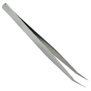 Curve Tip Dissecting Forceps Tweezers - shown as a single pair of silver-colored metal tweezers with a curved tip against a white background.