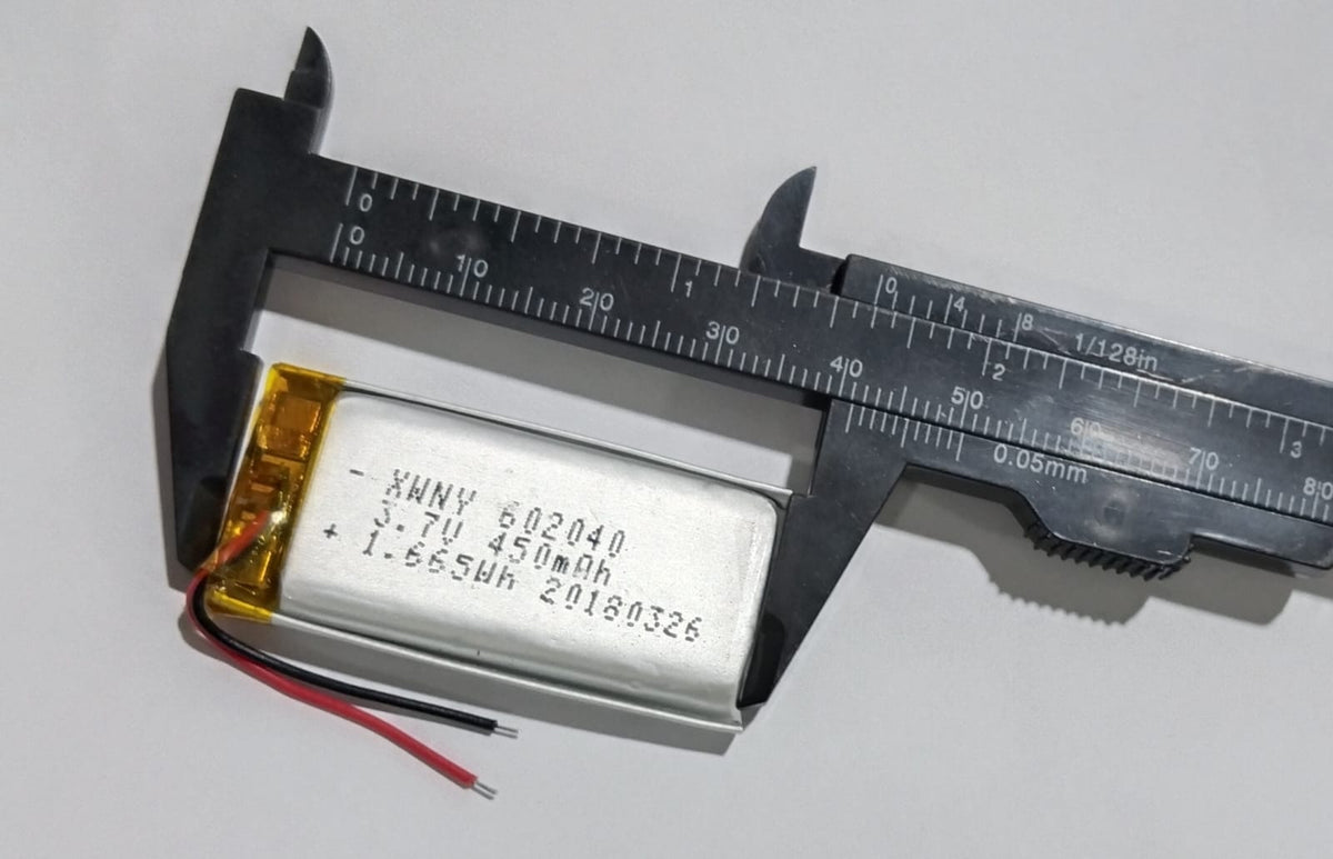 3.7V 450mAh 602035 Rechargeable Lithium Polymer Battery LiPo Cells