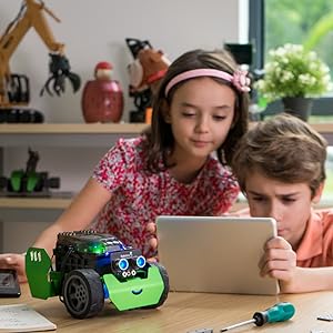Robot DIY Mechanical Robotic Coding Kit for Kids Teens Educational Toy for Programming and Learning