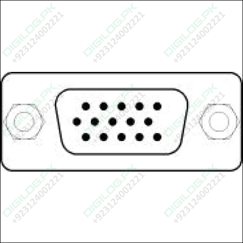 Db15 Female Right Angle Connector 0.318 Db 15sr Pcb Mounting 15 Pin 