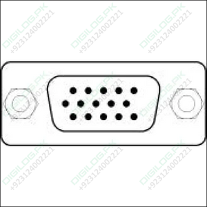 Db15 Female Right Angle Connector 0.318 Db 15sr Pcb