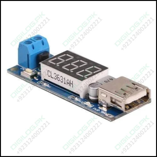 Dc To Dc 2a Usb Charger 4.5-40v To 5v Step-down Buck Converter Voltmeter  Module