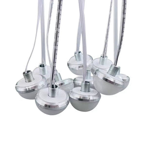 DC12V Series Hollywood Mirror Inductive Switches Dimmable LED Bulb In One Or Three Colors - a cluster of white, dome-shaped LED bulbs with silver threaded connectors.