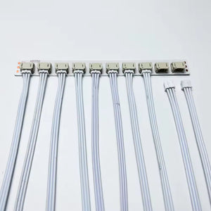 DC12V Series Hollywood Mirror Inductive Switches Dimmable LED Bulb In One Or Three Colors - shown as a white circuit board with ten connected white cables.