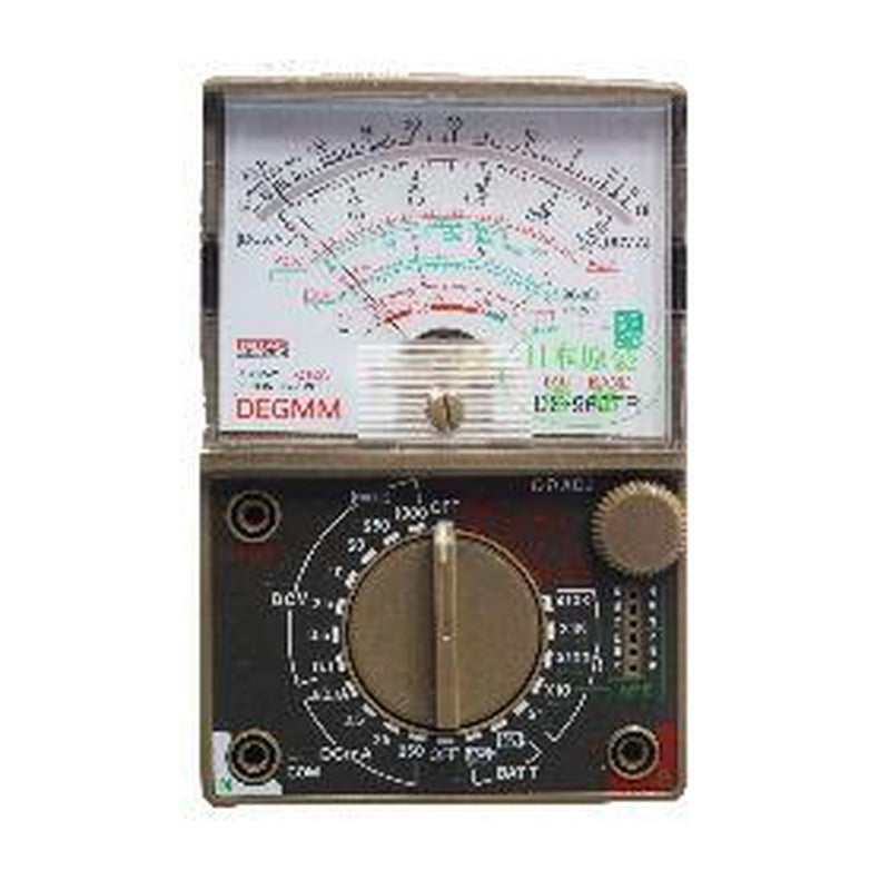 DEGMM DEG960 Analog Multimeter - DEGMM analog multimeter with multi-colour needle scale and rotary selector
