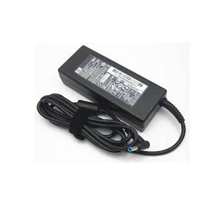 Dell 90W 19.5V 4.62A 7.4*5.0mm Laptop Replacement AC Adapter Charger - a black rectangular power brick with a coiled cable and a blue-tipped barrel connector.