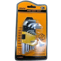 Dell 9pcs Hexagon Wrenches Allen Hex l Key Set - Toolmak 9pcs Hex Key Set in original yellow and black retail blister packaging showing nine L-shaped hexagon wrenches ranging from 1.5mm to 10mm.