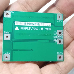 Dell Hw-296 4s 40A Enhance Li-ion Lithium Battery Protection Board - shown as a green rectangular circuit board with labeled voltage pads and connectors.