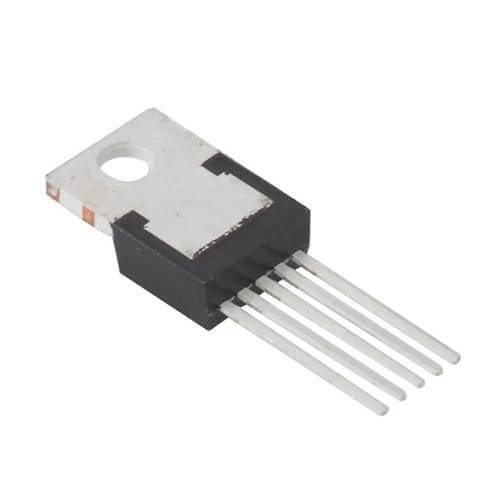 Dell LM2576 Adjuatable Switching Regulator IC - shown as a black electronic component with a metal heat sink tab and five silver pins extending from one side.