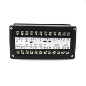 Digital Automatic Thermostat Controller Xm 18 Temperature Humidity Controlling Machine For Small Eggs Incubator - a black rectangular terminal block with 24 numbered screw-down wire connectors and a printed label.