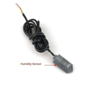 Digital Automatic Thermostat Controller Xm 18 Temperature Humidity Controlling Machine For Small Eggs Incubator - a grey plastic humidity sensor probe with a black cable coiled into a loop.