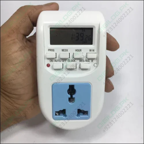 Digital Energy Saving Programmable Electronic Timer Plug in Pakistan