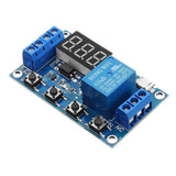 Digital LED Display Programmable Circuit Egg Incubator Timer Relay Module Controller WS16 - a blue circuit board with a 3-digit display and relay.