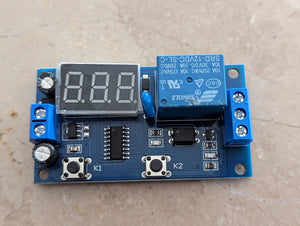 Digital LED Display Programmable Circuit Egg Incubator Timer Relay Module Controller WS16 - a blue rectangular circuit board with a 3-digit display.