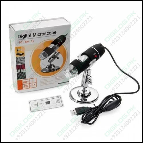 Digital Usb 8 Leds 500x Magnifier Microscope