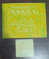 Discontinued Local 4 IGBT Solar Inverter PCB Board - a large green main circuit board and a smaller rectangular board marked Lucky Radio.