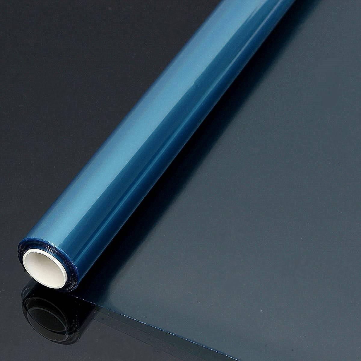 Discontinued Photo Resist Photosensitive Dry Film 30cm 1 Meter Photoresist - shown as a single blue roll of film partially unrolled on a dark surface.