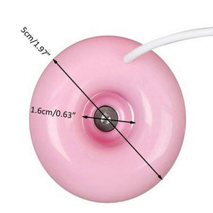 Donuts Shape Mini USB Humidifier Mist Maker Air Diffuser - shown in a top-down view with dimension lines indicating a 5cm outer and 1.6cm inner diameter.