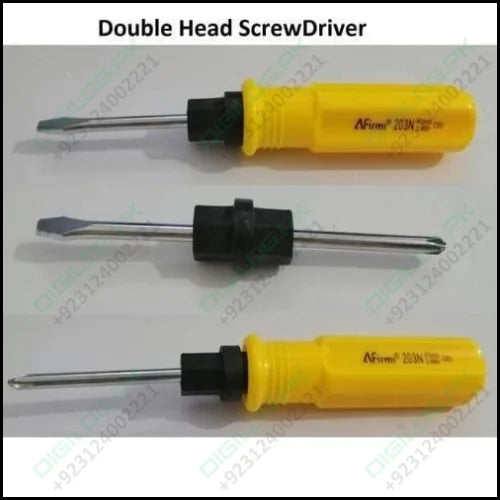 Double Head Plastic Handle Screwdriver