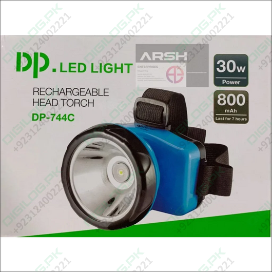 DP LED 744C - Rechargeable Head light Torch