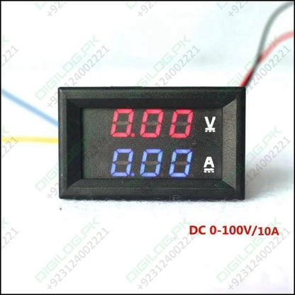 Dsn-vc288 Panel Mount Dc 100v 10a Voltmeter Ammeter