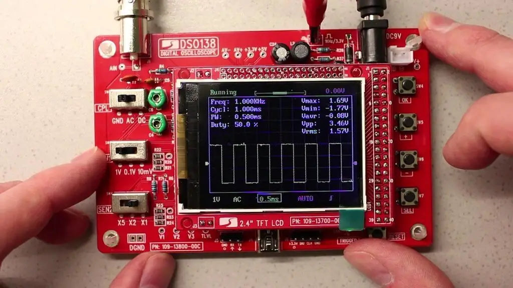 Fully Assembled DSO138 2.4″ TFT Digital Oscilloscope | Electronics Hub