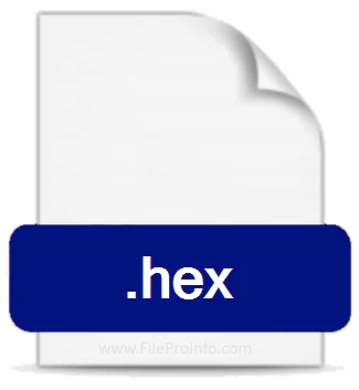 DSPIC30F2010 Solar Inverter Hex File - represented by a white document icon featuring a blue rectangular label with the white text .hex.